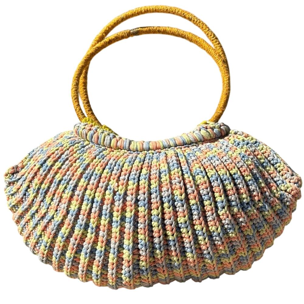 Brown & Blue Crochet Bag - Picture 7 of 7